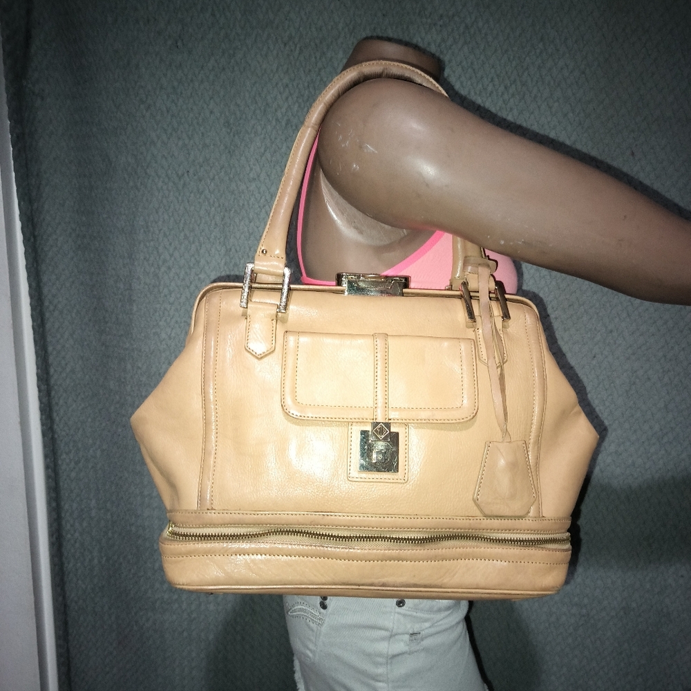 Eileen West Tan Satchel Bag